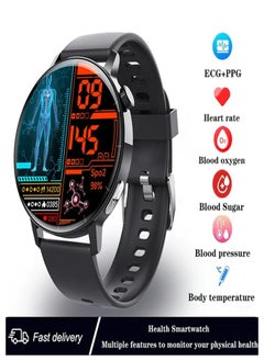Picture 1: Black regular watch strap
