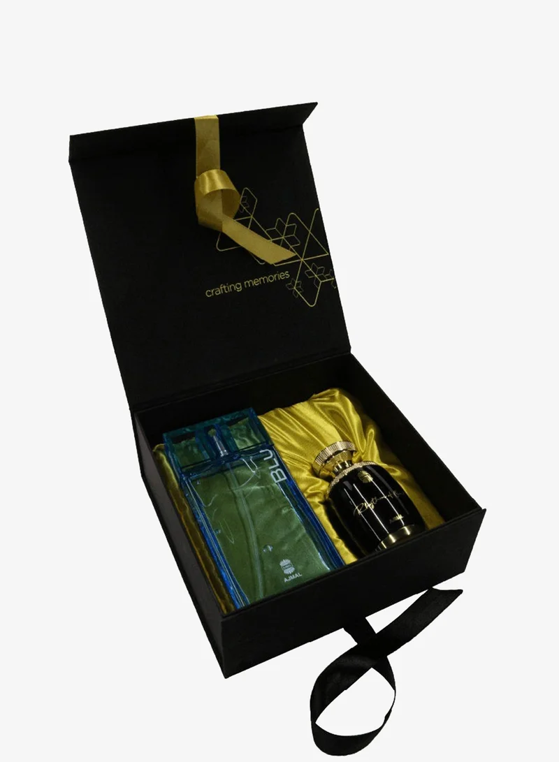 Ajmal  Blu & Oud Harmony Gift Set  | Best Price UAE