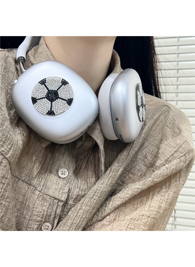 Generic - Flash Drill Basketball Football Airpods Max Protective Case For Apple Head-Mounted Ear Cap Ear Mover Earphone Case-Color:Basketball-Applicable Models:Airpods Max - Image 1