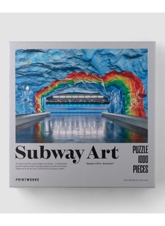 PrintWorks Puzzle Subway Art Rainbow 1000pc Jigsaw  - Image 1