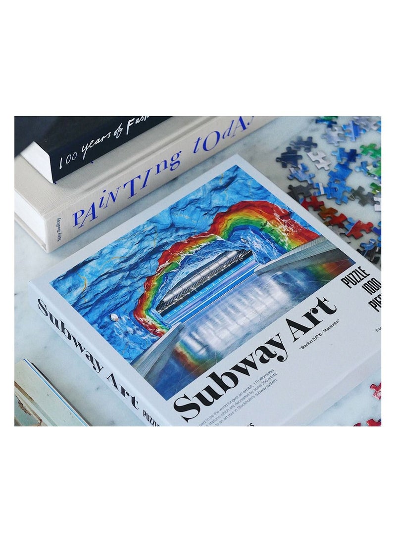 PrintWorks - Puzzle Subway Art Rainbow 1000pc Jigsaw - Image 1