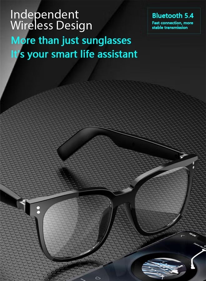 AETHER Magnetic Lens Smart Glasses, One for Multipurposes Bluetooth Speaker with AI - Casual, Office, Outdoor Sports UV Protection, UV400 Polarized Sunglasses, Real-Time Translation in 128 Languages, Music, Phone Calls & AI Cha - Image 3