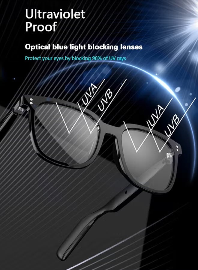 AETHER Magnetic Lens Smart Glasses, One for Multipurposes Bluetooth Speaker with AI - Casual, Office, Outdoor Sports UV Protection, UV400 Polarized Sunglasses, Real-Time Translation in 128 Languages, Music, Phone Calls & AI Cha - Image 5