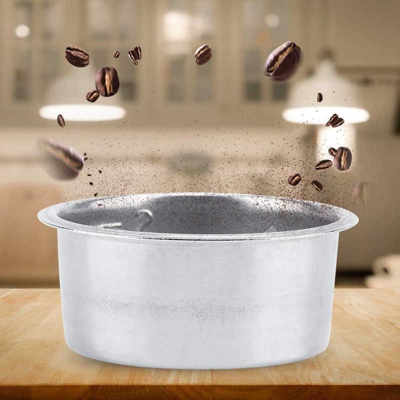 klarako Non Pressurized Coffee Filter Basket, Stainless Steel Filter Basket Single Layer Porous Without Squeezing Filter Pot for Filtering Coffee Flour - Image 5