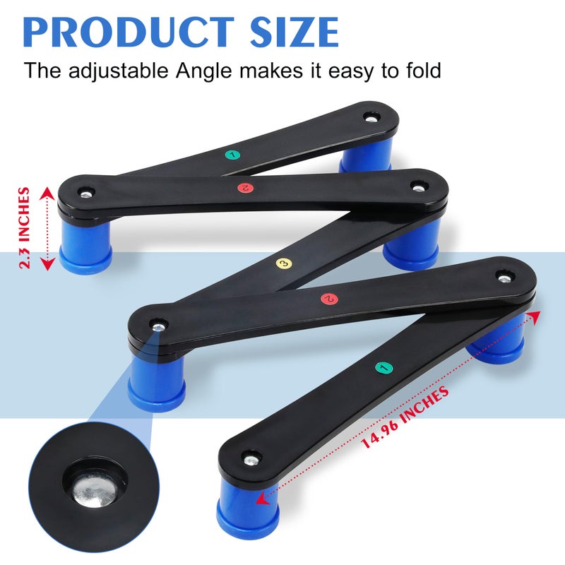 Btlwpy Hockey Training Equipment,Hockey Gear,Hockey Stick Handling Trainer for Puck Control and Coordination Reaction,Portable Reaction Time 5-Section Training Tool - Image 2
