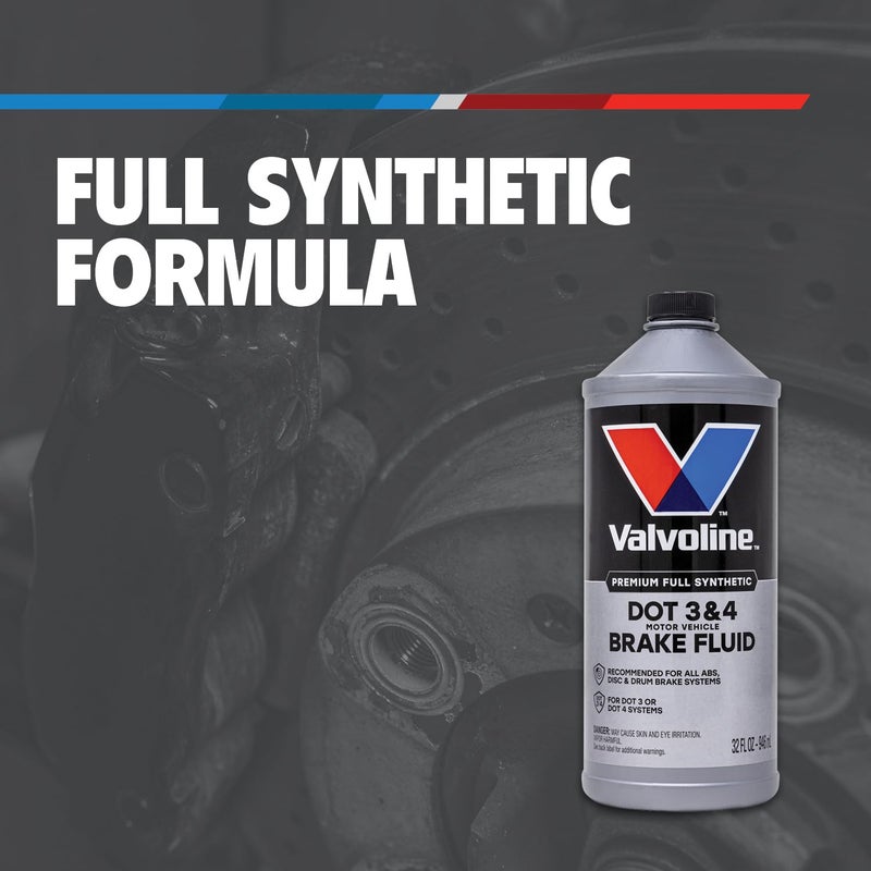 Valvoline DOT 3 & 4 Synthetic Brake Fluid with High Boiling Point, Corrosion Protection, Vapor Lock Resistance, Compatible with ABS, Disc and Drum Brake Systems, 12oz - Image 5
