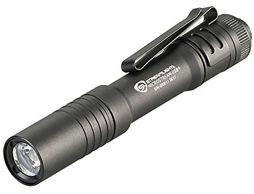 Streamlight 66601 MicroStream 250-Lumen EDC Ultra-Compact Flashlight with USB Rechargeable Battery, Clear Retail Packaging, Black - Image 1