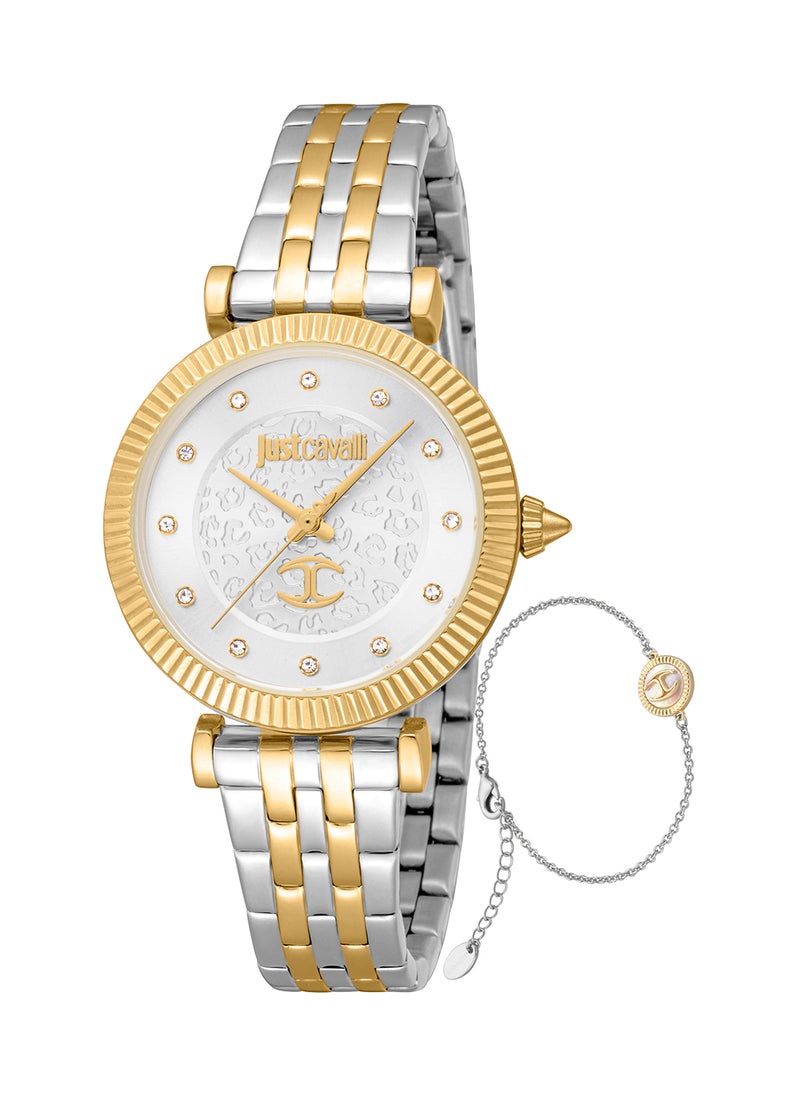 Just Cavalli - Women's Round Shape Stainless Steel Wrist Watch JC1L266M0055 - 32 Mm - Image 1