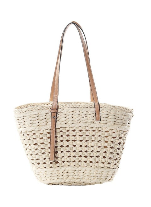 New Hollow Paper Rope Car Buckle Handwoven Bag