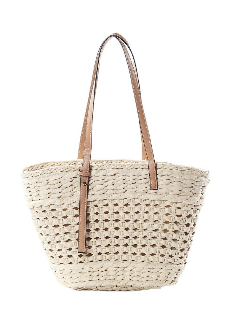 KUYING - New Hollow Paper Rope Car Buckle Handwoven Bag - Image 1