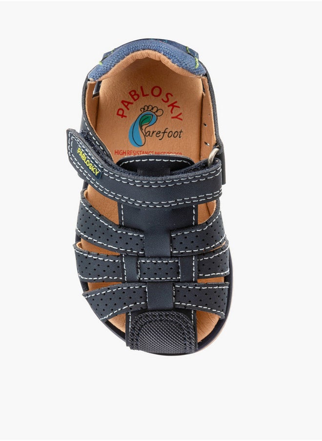 Pablosky Boys' Panelled Strap Sandals with Hook and Loop Closure  - Image 4
