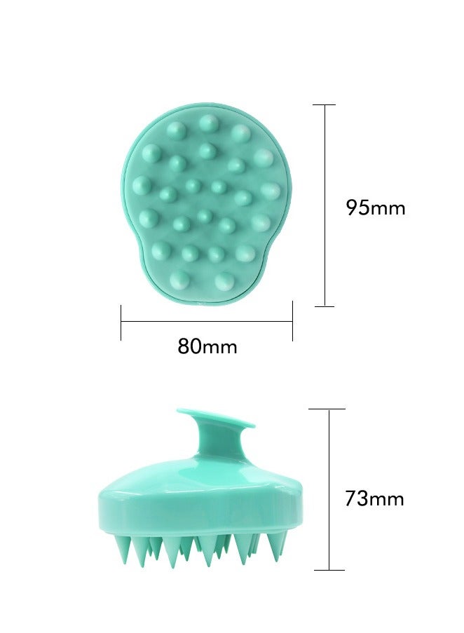 2 قطعة نوع رئيس هيئة مدلك فروة الرأس مدلك فرشاة لينة سيليكون الشعر الخشن الرعاية تدليك فروة الرأس الشامبو فرك اليد رئيس مدلك فروة الرأس الاسترخاء والتنظيف - Image 2