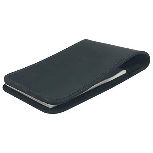 Boston Leather Memo Pad Cover & Holder, 3 x 5 Inch Pocket Notebook - Image 1