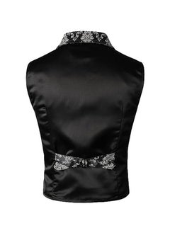 KUYING New Men's Retro V-Neck Fake Two Piece Vest  - Image 3
