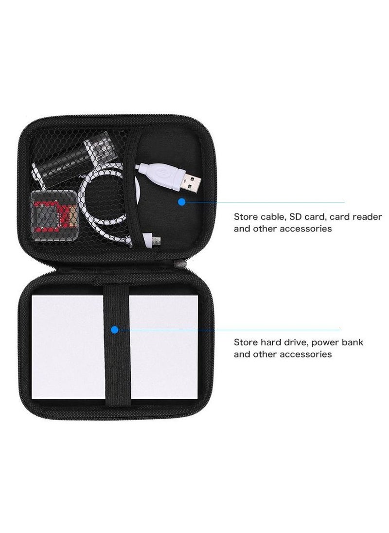 CATANES 2.5" Hard Drive Disk Carry Case Shockproof Cover Pouch Bag for 2.5 inch Portable External HDD/ Power Bank/ Small Electronics Accessories  - Image 4