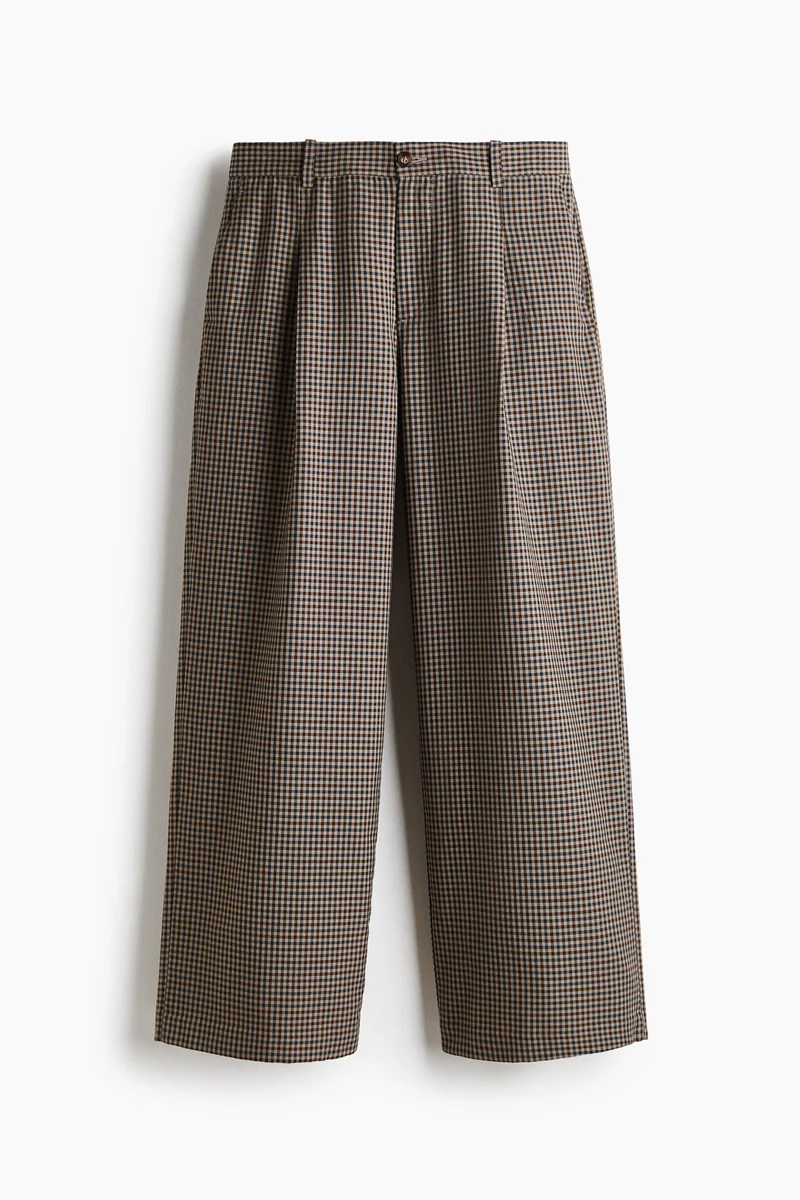 H&M  Oversized Fit Wide tailored trousers for Men | Best Price UAE