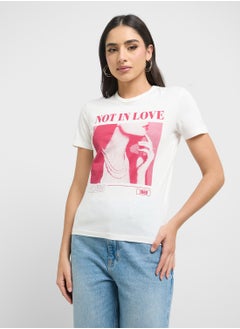 ONLY Crew Neck Graphic Detail Shirt  - Image 1
