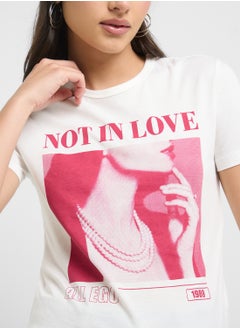 ONLY Crew Neck Graphic Detail Shirt  - Image 3