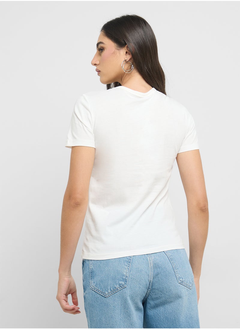 ONLY Crew Neck Graphic Detail Shirt  - Image 2