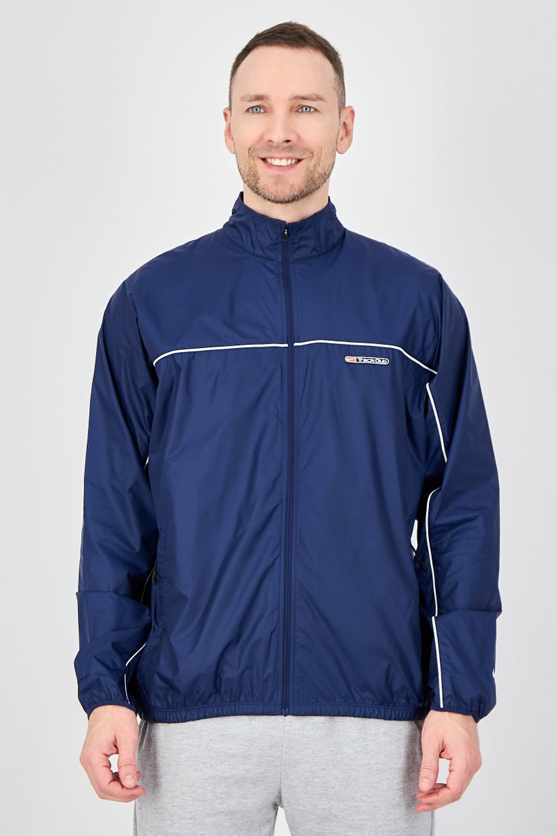 Nike Men Storm Fit Long Sleeve Running Jacket, Navy - Image 1