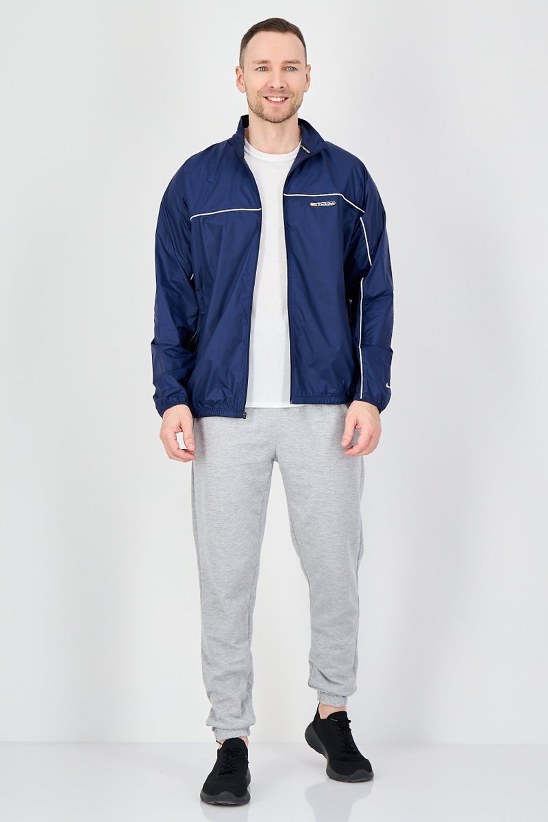 Nike Men Storm Fit Long Sleeve Running Jacket, Navy - Image 4