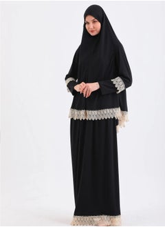 OLUDENIZ TWO PIECE SKIRT GUIPURE NON-SLIP, NON-SWEATHER Equally suitable for all body shapes and sizes PRAYER DRESS made in Türkiye...SUITABLE SIZES = XL-2XL-3XL  - Image 2