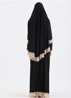 OLUDENIZ TWO PIECE SKIRT GUIPURE NON-SLIP, NON-SWEATHER Equally suitable for all body shapes and sizes PRAYER DRESS made in Türkiye...SUITABLE SIZES = XL-2XL-3XL  - Image 4