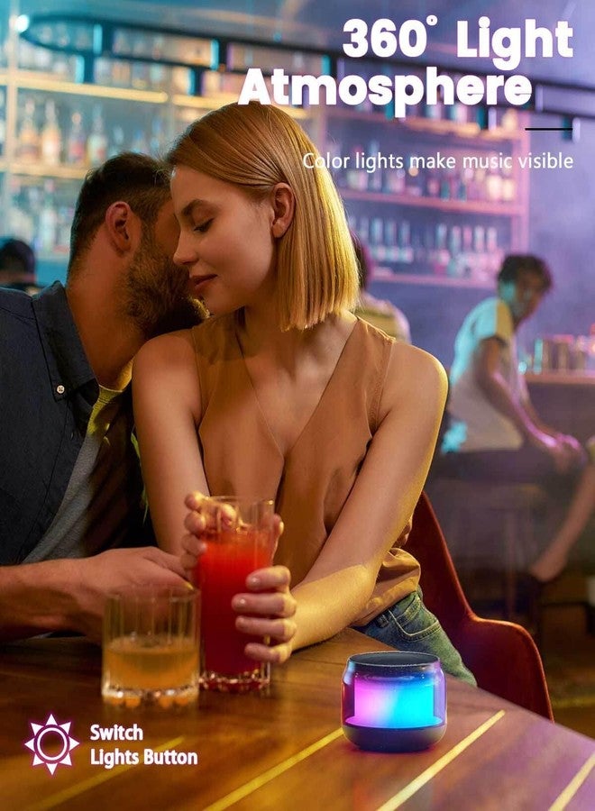 LENRUE Portable Bluetooth Speakers with Colorful Lights, Loud Sound, Small Bluetooth Speaker with Wireless Stereo Pairing, Mini Gifts for Kids, Teen, Girls, Boys, Women - Image 3