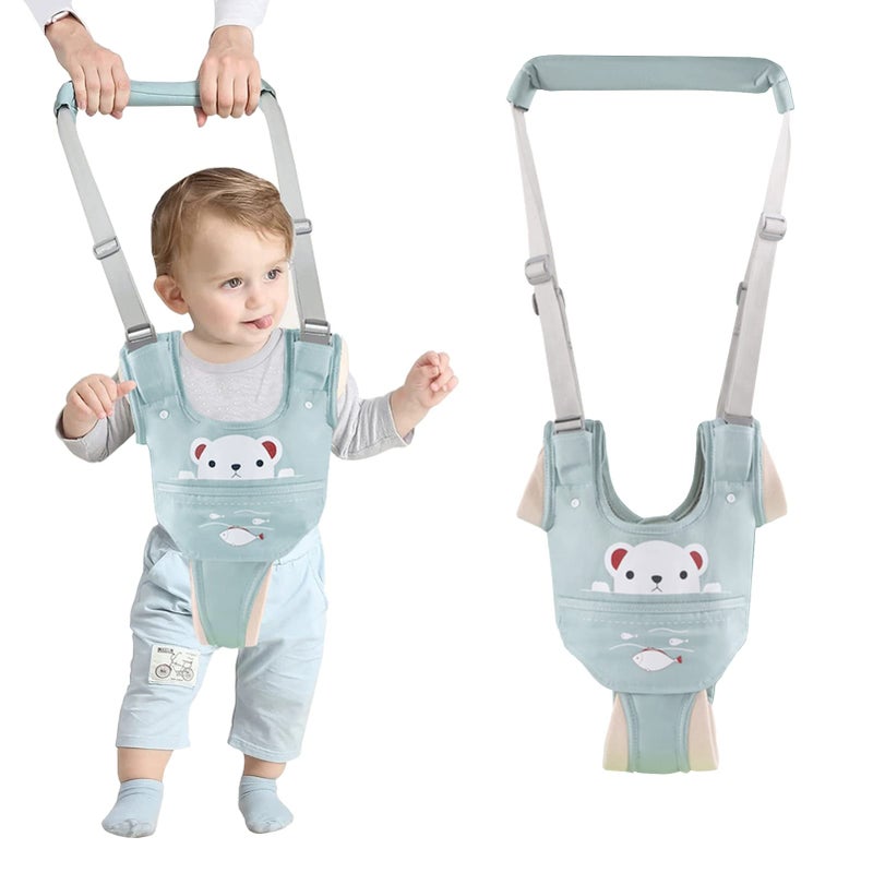 Ocanoiy Ocanoiy Baby Walking Harness Handheld Baby Walker Assistant Belt Adjustable Toddler Infant Walker Safety Harnesses Standing and Walking Learning Helper with Detachable Crotch for 924 Month Green 