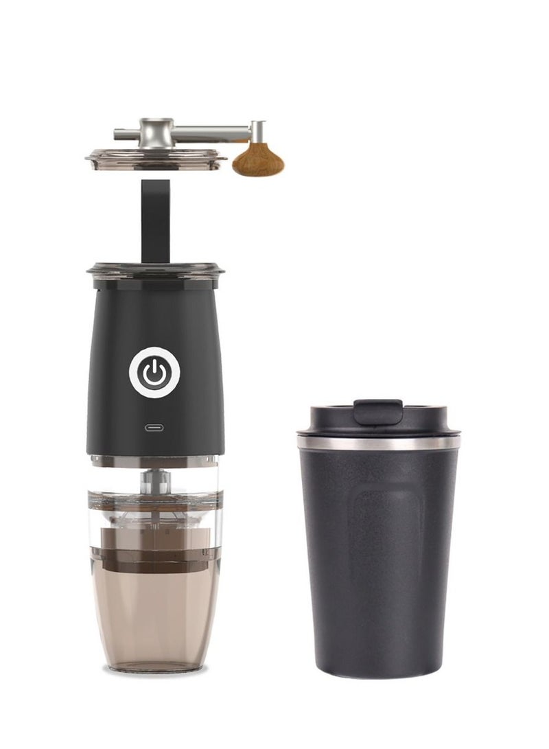 Arabest Luxury Portable Coffee Grinder Set Electric & Manual Coffee/Espresso Grinder Comes With Travel Coffee Mug - Image 1