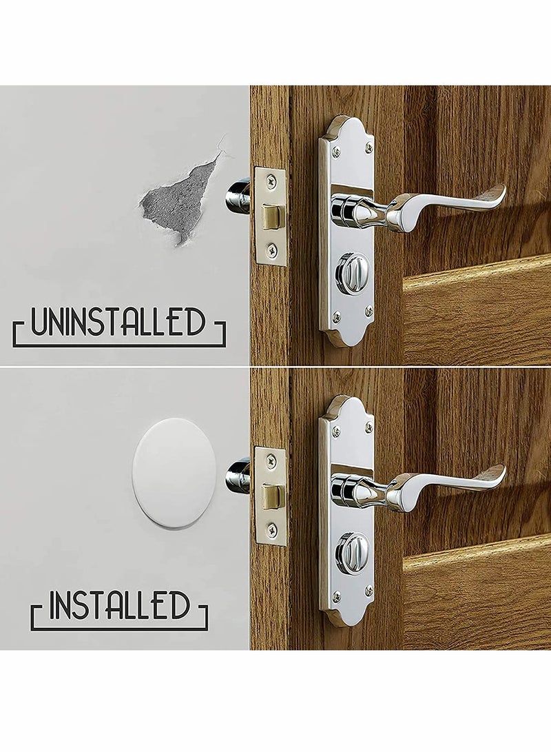 Door Stopper Wall Protector Large with Strong 3M Adhesive - Quiet and Shock Absorbent Silicone Wall Protectors from Door Knobs - Discreet Door Bumper to Protect Every Wall Surface