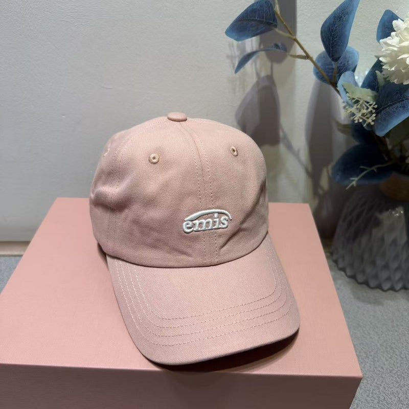 Emis Korean Style Unisex Fashionable Casual Baseball Cap with Letter E - Versatile and Trendy - Image 1