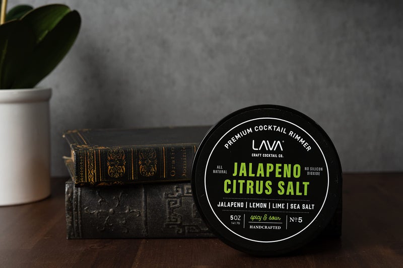 LAVA Premium Jalapeno Citrus Margarita Salt Cocktail Rimmer, All Natural Spicy Margarita Rimmer Salt, Sea Salt Rocks, Real Lime, No Silicon Dioxide, with Easy Screw-On Lid - 6oz - Image 4