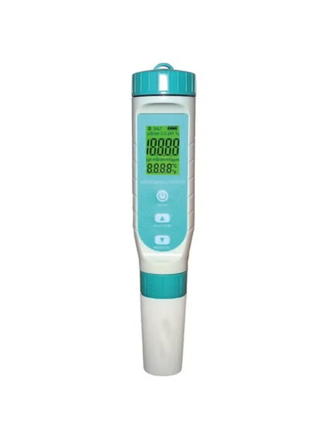 7 in 1 Water Quality Tester Pen Meter for Pools, Drinking Water Aquariums hydroponic Cooking Tester Measure Water by 7 parameters: PH/TDS/EC/ORP/S.G/Water Salinity/Temp - Image 1