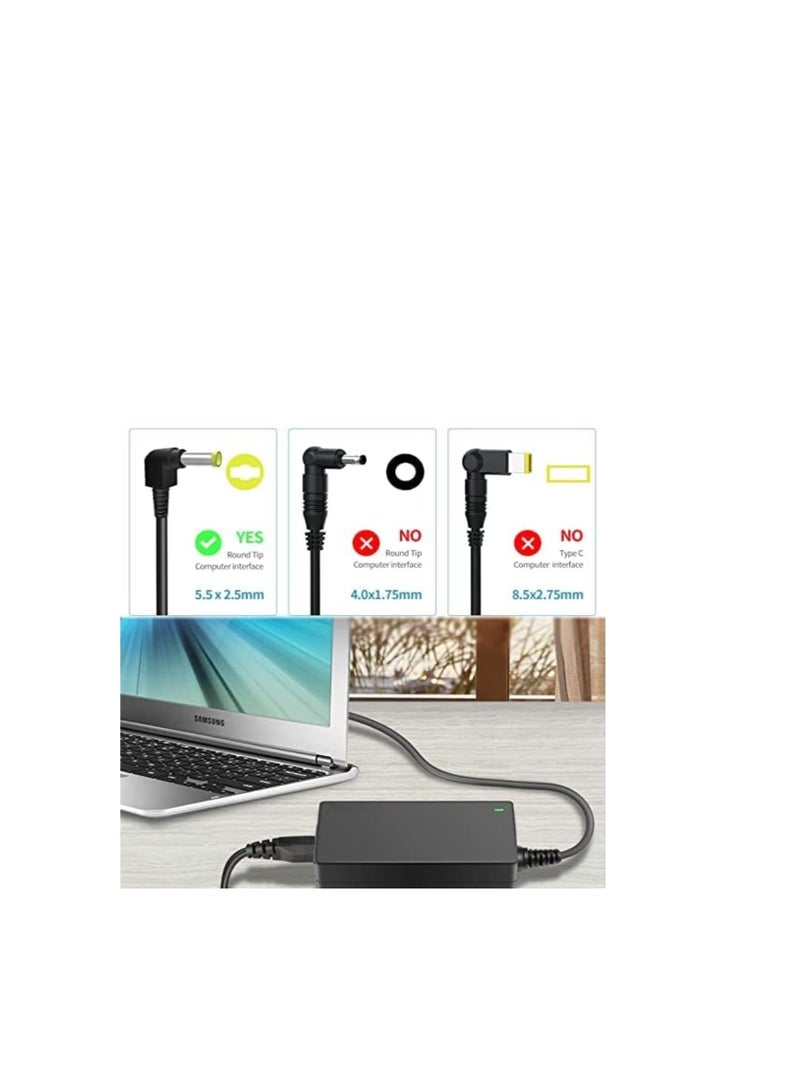 Terabyte 65W 19V 3.42A Laptop Charger for Toshiba Satellite 5.5 X 2.5mm - Image 2