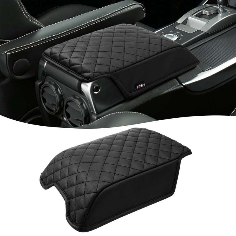 KBH Center Console Armrest Cover Pad for Land Rover LR3 LR4 20062016 Range Rover Sport 20062013 Middle Console Lid Accessories Vinyl Leather AntiScratch Black