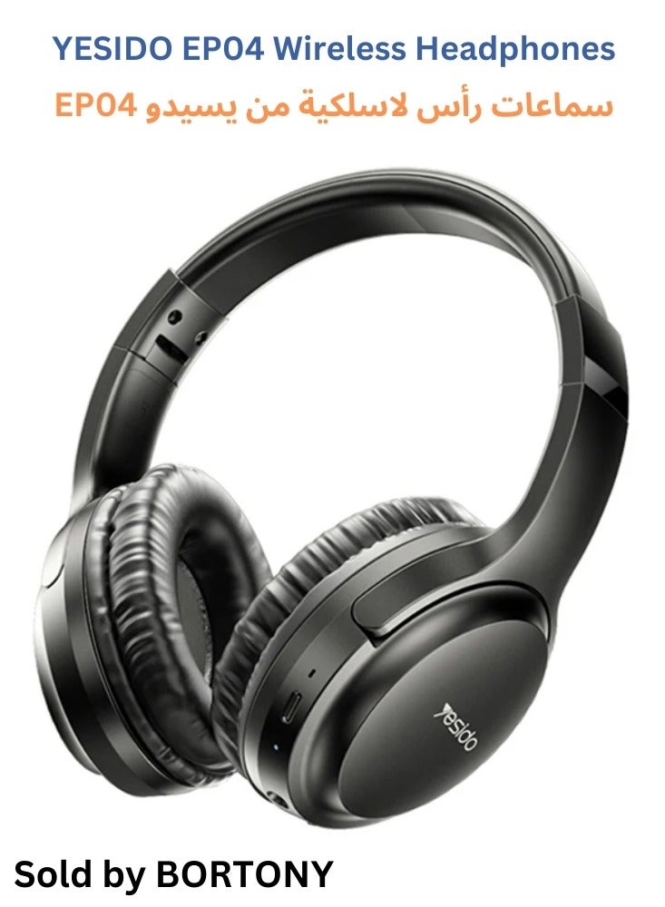 Yesido Wireless On-Ear Headphones - Pure Bass EP04 Foldable  Wireless Earphones HD HIFI - Image 1