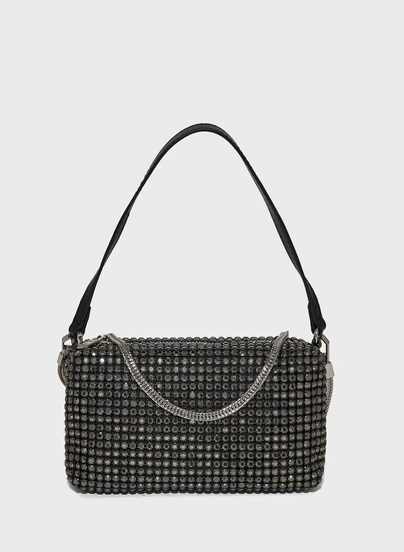 Ella Limited Edition Rhinestone Detail Box Clutch
