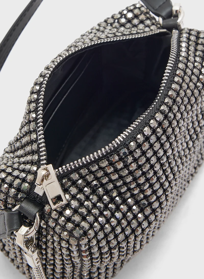 Ella Limited Edition Rhinestone Detail Box Clutch