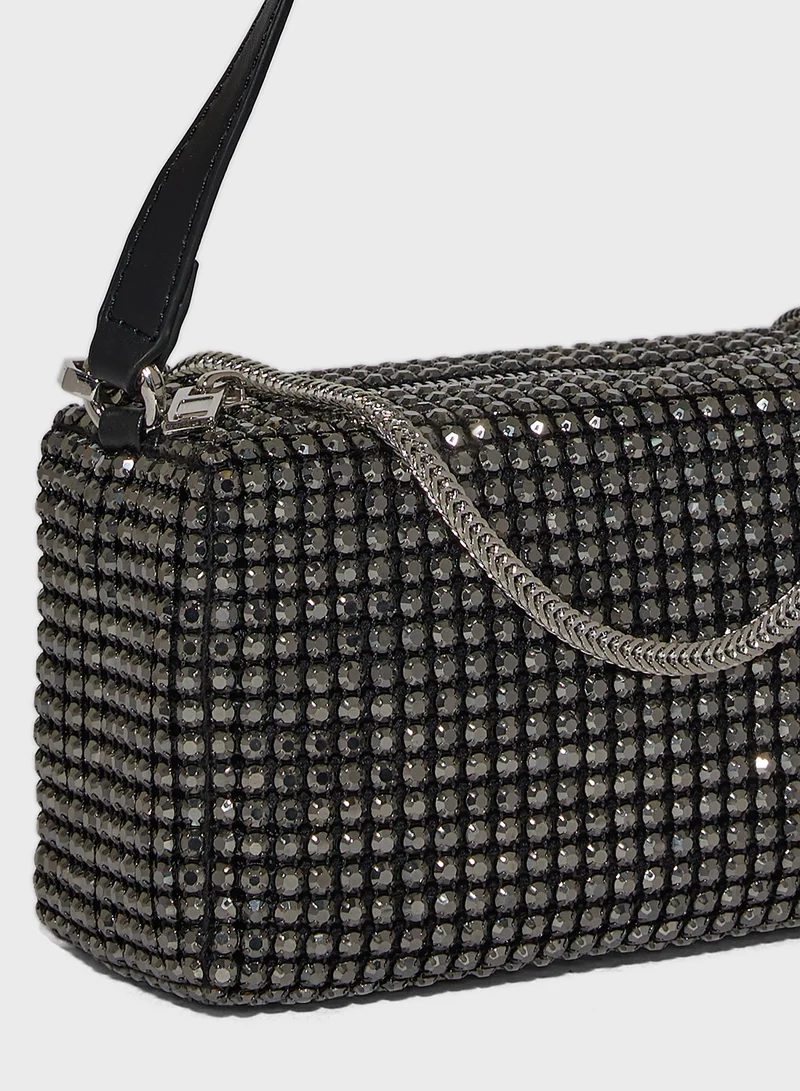 Ella Limited Edition Rhinestone Detail Box Clutch