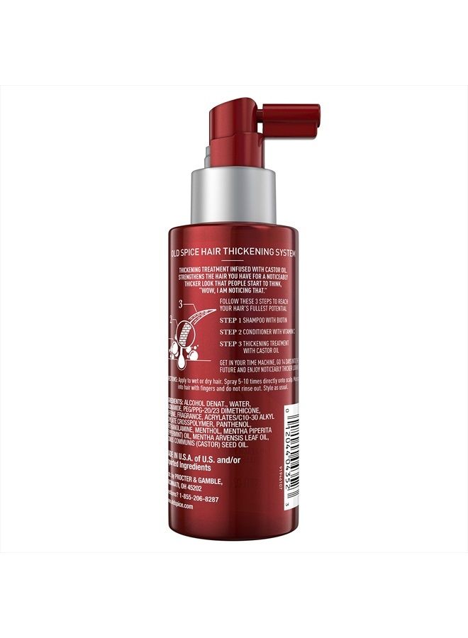 Old Spice Hair Thickening Treatment for Men, Infused with Castor Oil, Step 3, 3.7 Fl Oz - Image 2