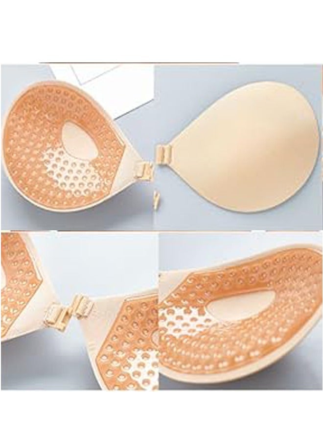 Jomo Store Push Up Self Adhesive Silicone Bra – Strapless, Invisible, Breathable, Front Closure for Backless Dresses - Image 4