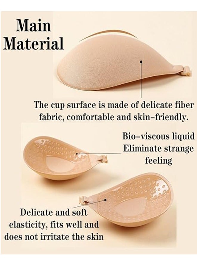Jomo Store Push Up Self Adhesive Silicone Bra – Strapless, Invisible, Breathable, Front Closure for Backless Dresses - Image 3