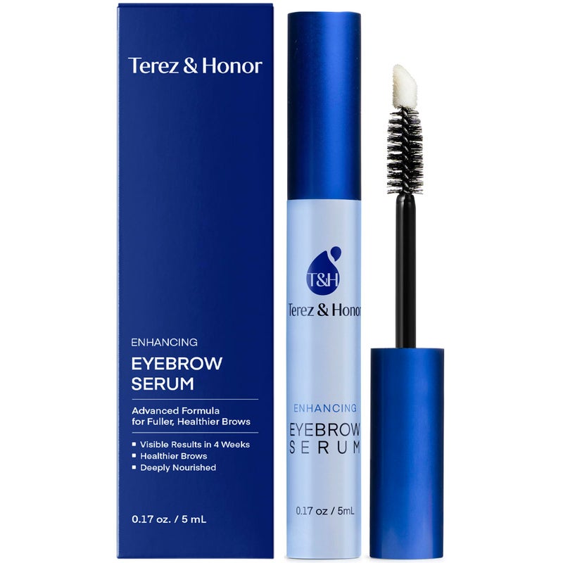 Terez & Honor Eyebrow Growth Serum - Natural Eyebrow Serum and Enhancer for Thicker Brows and Grow Bows Faster, Longer, Fuller - 5mL - Image 1