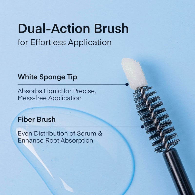 Terez & Honor Eyebrow Growth Serum - Natural Eyebrow Serum and Enhancer for Thicker Brows and Grow Bows Faster, Longer, Fuller - 5mL - Image 4