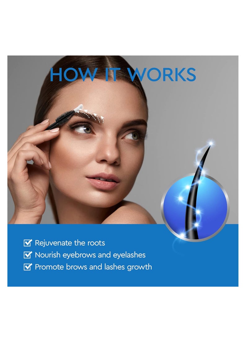 Terez & Honor - Eyebrow Growth Serum - Natural Eyebrow Serum and Enhancer with Dual-Use Applicator for Thicker Brows and Grow Faster, Longer, Fuller - 5mL - Image 1