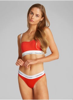 CALVIN KLEIN Women's Bikini Briefs - Cotton Blend, Red  - Image 1