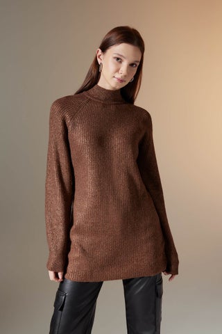 Woman Regular Fit Half Turtleneck Basic Knitted Pullover Tunic - pzsku/ZF77AA87F7B1F07974B4EZ/45/1748351763/e30a24f7-6886-4090-a9ba-53af053758ec