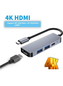 Wozlo Type-C To HDMI 4K@30Hz Cable 1*usb3.0 + 1*usb2.0 + Pd 87W Converter Converter Adapter  - Image 3