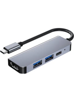 Wozlo Type-C To HDMI 4K@30Hz Cable 1*usb3.0 + 1*usb2.0 + Pd 87W Converter Converter Adapter  - Image 1